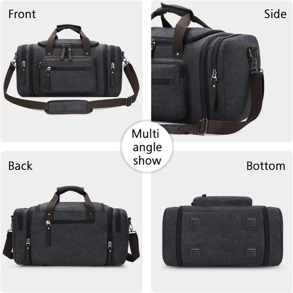 Canvas Travel Duffle Bag - Canvas Travel Duffle Bag - Image 2 of 4