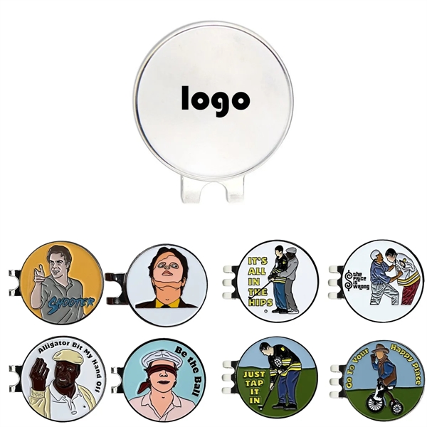Golf Ball Marker with Hat Clips - Golf Ball Marker with Hat Clips - Image 0 of 3