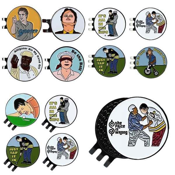 Golf Ball Marker with Hat Clips - Golf Ball Marker with Hat Clips - Image 1 of 3