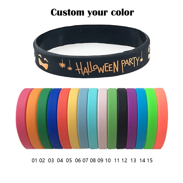 Halloween Silicone Wristbands - Halloween Silicone Wristbands - Image 1 of 4