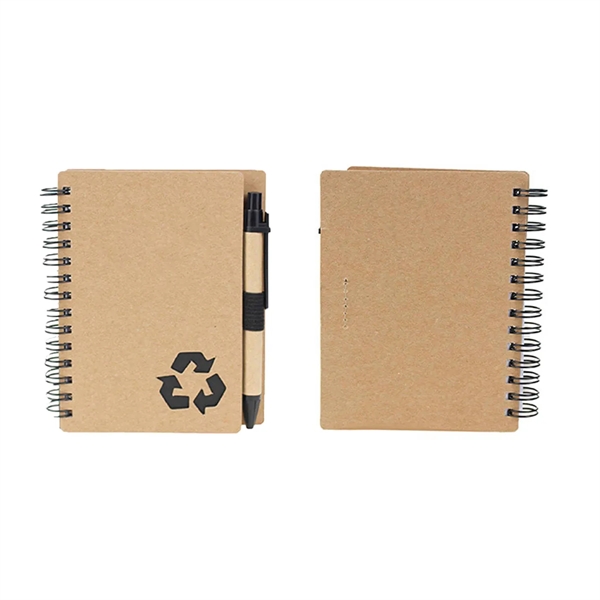 Eco-Inspired Hardcover Notebook & Pen - Eco-Inspired Hardcover Notebook & Pen - Image 1 of 5