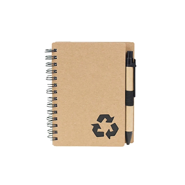 Eco-Inspired Hardcover Notebook & Pen - Eco-Inspired Hardcover Notebook & Pen - Image 4 of 5