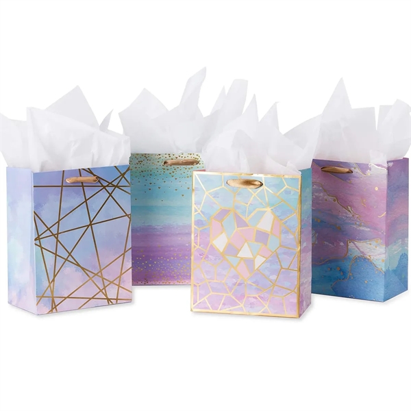 Custom Full Print Gift Bag with Tissue Paper for Shopping - Custom Full Print Gift Bag with Tissue Paper for Shopping - Image 0 of 4