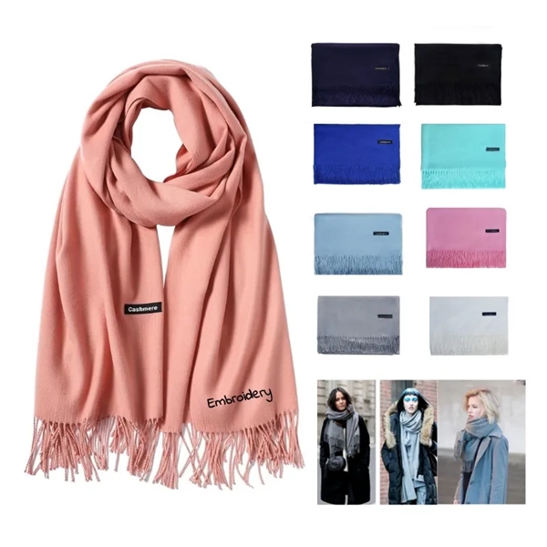Winter Cashmere Feel Large Scarves - Winter Cashmere Feel Large Scarves - Image 0 of 28