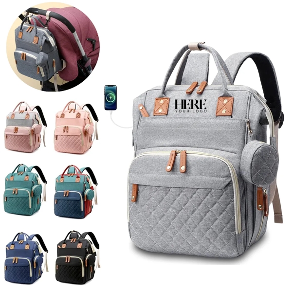 Multifunction Diaper Bag Backpack - Multifunction Diaper Bag Backpack - Image 0 of 6