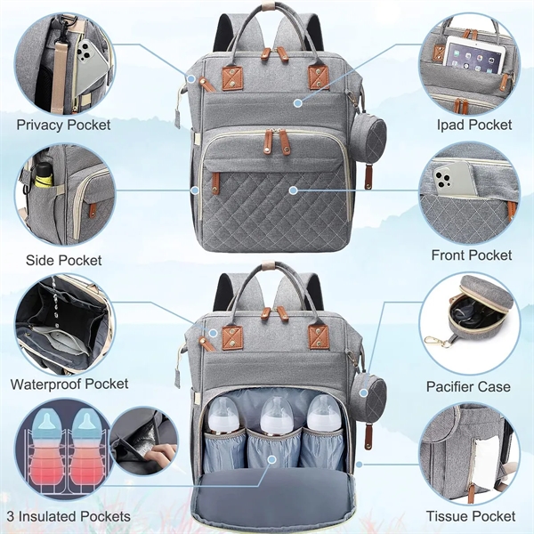 Multifunction Diaper Bag Backpack - Multifunction Diaper Bag Backpack - Image 1 of 6