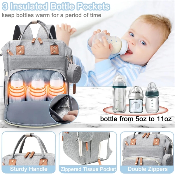 Multifunction Diaper Bag Backpack - Multifunction Diaper Bag Backpack - Image 4 of 6