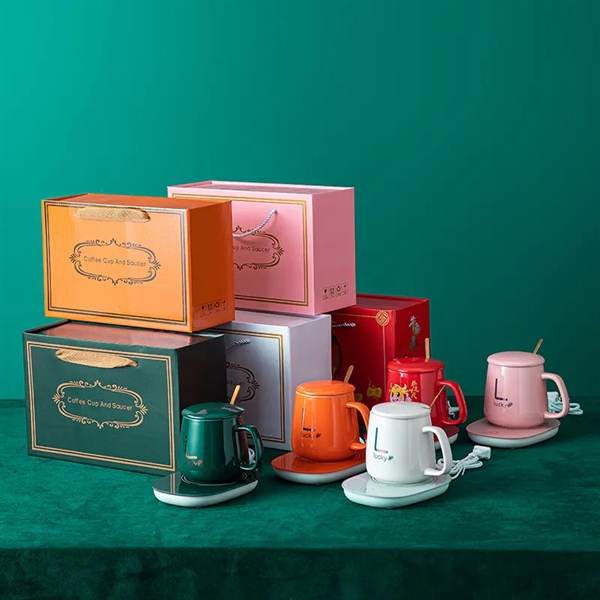 Electric Coffee Cup Warmer Set - Electric Coffee Cup Warmer Set - Image 4 of 4