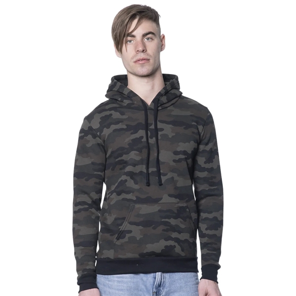 USA Made Unisex Camo Fleece Pullover Hoodie - USA Made Unisex Camo Fleece Pullover Hoodie - Image 1 of 2