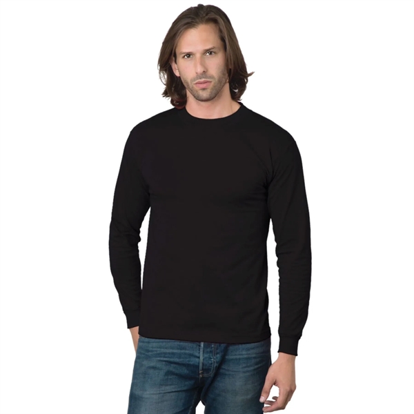 USA-Union Made Pre-Shrunk Long Sleeve Crew Tee Shirt - USA-Union Made Pre-Shrunk Long Sleeve Crew Tee Shirt - Image 9 of 9