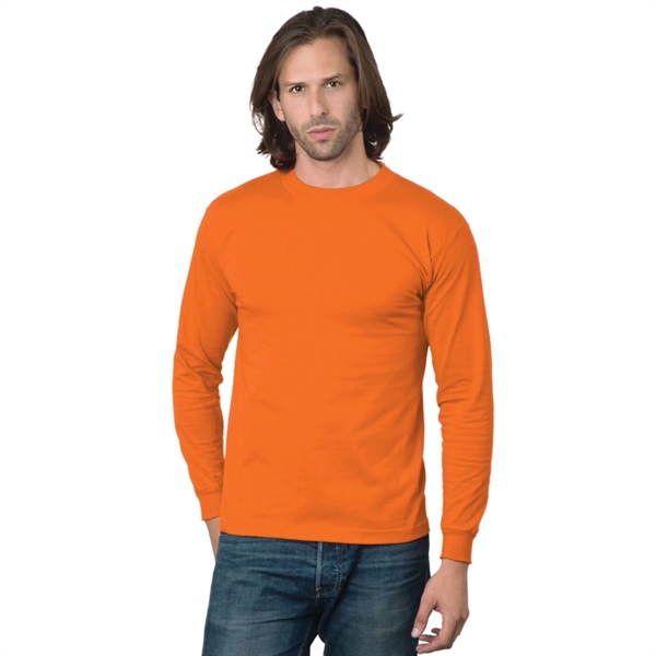 USA-Union Made Pre-Shrunk Long Sleeve Crew Tee Shirt - USA-Union Made Pre-Shrunk Long Sleeve Crew Tee Shirt - Image 1 of 9