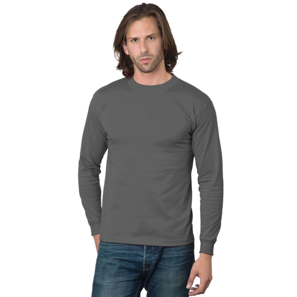 USA-Union Made Pre-Shrunk Long Sleeve Crew Tee Shirt - USA-Union Made Pre-Shrunk Long Sleeve Crew Tee Shirt - Image 2 of 9