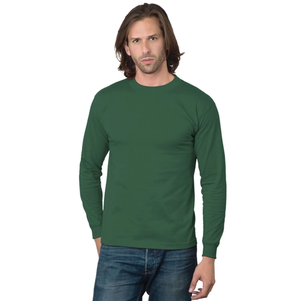 USA-Union Made Pre-Shrunk Long Sleeve Crew Tee Shirt - USA-Union Made Pre-Shrunk Long Sleeve Crew Tee Shirt - Image 3 of 9