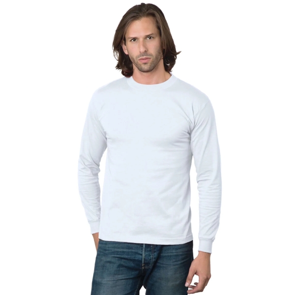 USA-Union Made Pre-Shrunk Long Sleeve Crew Tee Shirt - USA-Union Made Pre-Shrunk Long Sleeve Crew Tee Shirt - Image 8 of 9