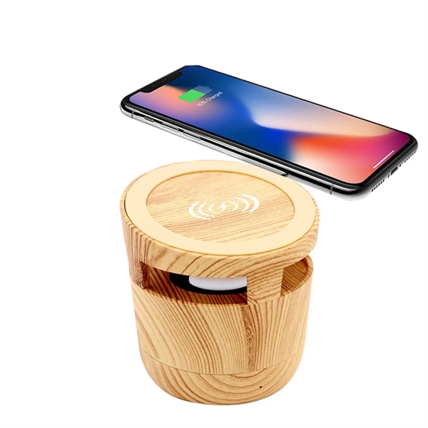 Wooden Wireless Charger And Speakers - Wooden Wireless Charger And Speakers - Image 0 of 4