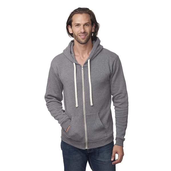USA Made Unisex Organic RPET Fleece Zip Hoodie - USA Made Unisex Organic RPET Fleece Zip Hoodie - Image 2 of 6