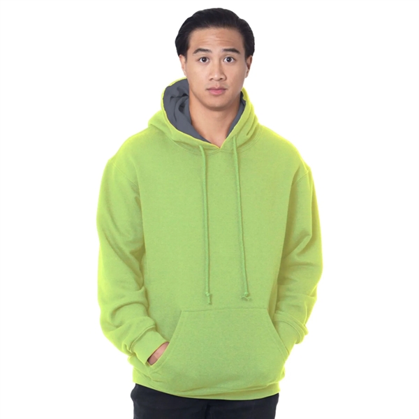 USA-Made 100% Pre-Shrunk Heavy Thermal Lined Hooded Pullover - USA-Made 100% Pre-Shrunk Heavy Thermal Lined Hooded Pullover - Image 4 of 5