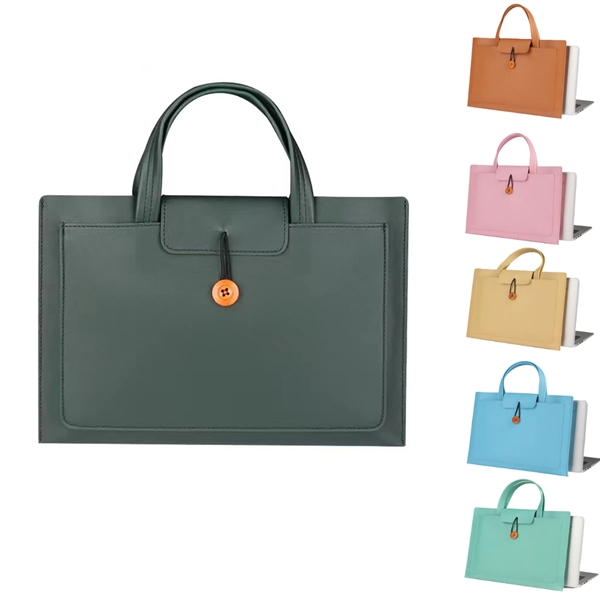Leather Laptop Bag - Leather Laptop Bag - Image 0 of 4