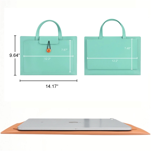 Leather Laptop Bag - Leather Laptop Bag - Image 2 of 4