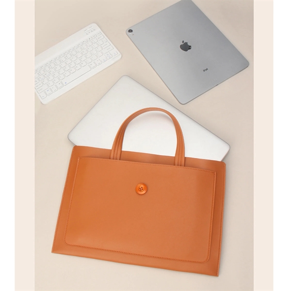 Leather Laptop Bag - Leather Laptop Bag - Image 4 of 4