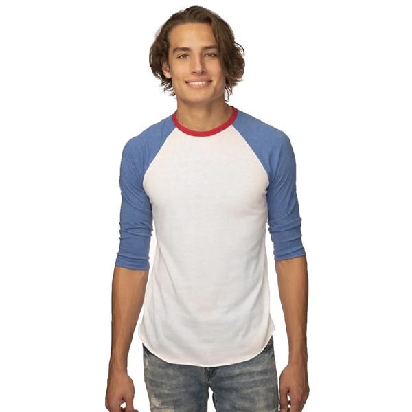 USA Made Unisex Americana Raglan Baseball Shirt - USA Made Unisex Americana Raglan Baseball Shirt - Image 1 of 2