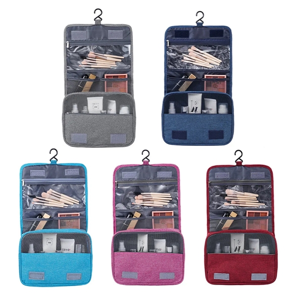 Hanging Oxford Cloth Travel Toiletry Bag - Hanging Oxford Cloth Travel Toiletry Bag - Image 1 of 7