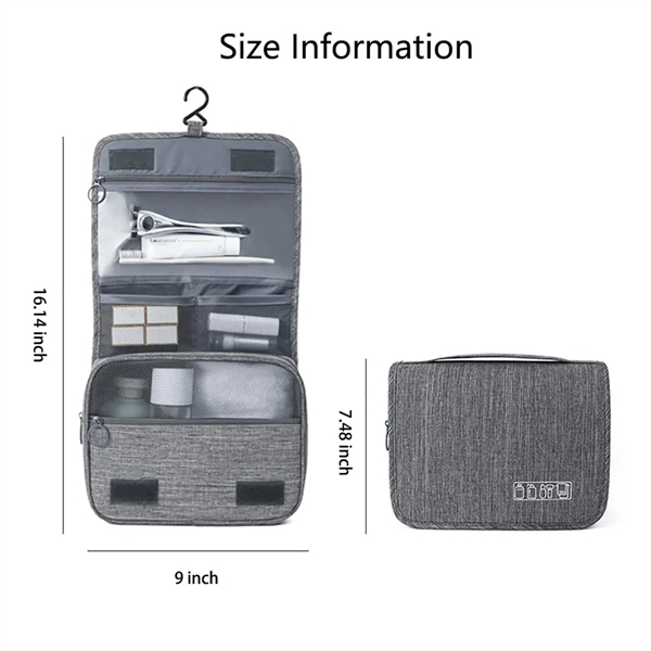 Hanging Oxford Cloth Travel Toiletry Bag - Hanging Oxford Cloth Travel Toiletry Bag - Image 2 of 7