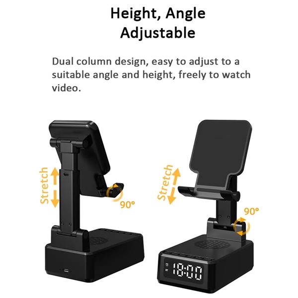 Wireless Charging Bluetooth Speaker Phone Holder - Wireless Charging Bluetooth Speaker Phone Holder - Image 1 of 7