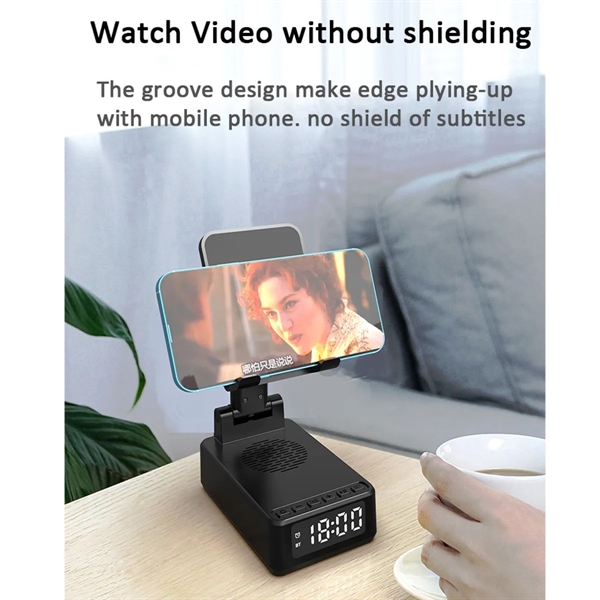 Wireless Charging Bluetooth Speaker Phone Holder - Wireless Charging Bluetooth Speaker Phone Holder - Image 2 of 7