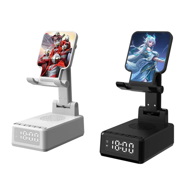 Wireless Charging Bluetooth Speaker Phone Holder - Wireless Charging Bluetooth Speaker Phone Holder - Image 5 of 7