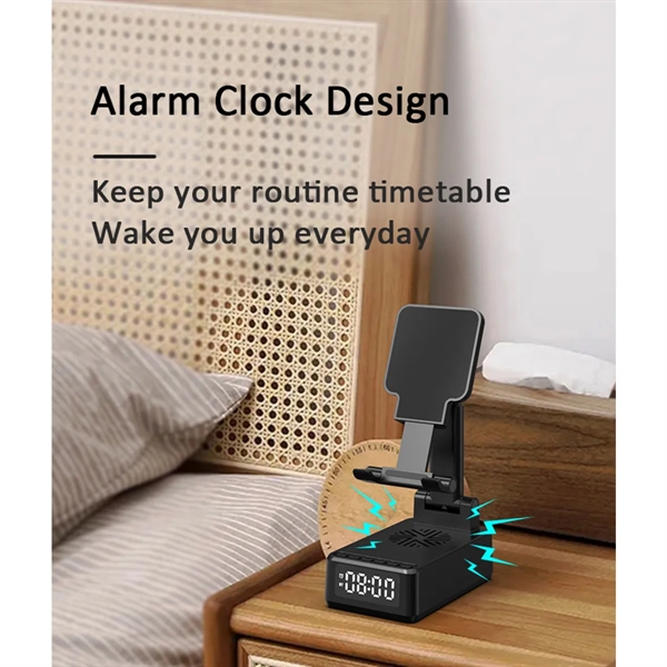 Wireless Charging Bluetooth Speaker Phone Holder - Wireless Charging Bluetooth Speaker Phone Holder - Image 7 of 7