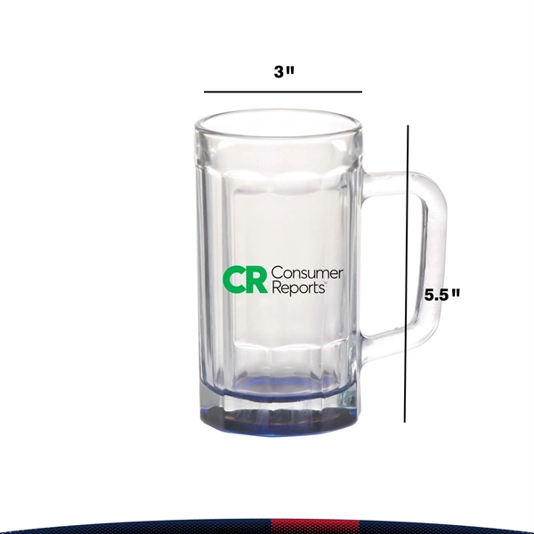 15 oz. Blune Glass Beer Mugs - 15 oz. Blune Glass Beer Mugs - Image 2 of 9