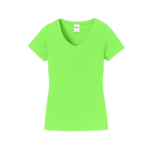 Port & Company Women's Fan Favorite V-Neck Tee. - Port & Company Women's Fan Favorite V-Neck Tee. - Image 59 of 105