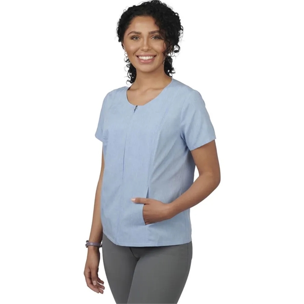 Melange Ultra-light Full-zip Tunic - Melange Ultra-light Full-zip Tunic - Image 3 of 3