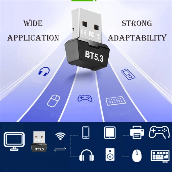 USB Bluetooth 5.3 Adapter for Desktop PC - USB Bluetooth 5.3 Adapter for Desktop PC - Image 3 of 4