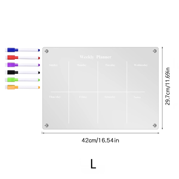 Acrylic Magnetic Dry Erase Board - Acrylic Magnetic Dry Erase Board - Image 5 of 5