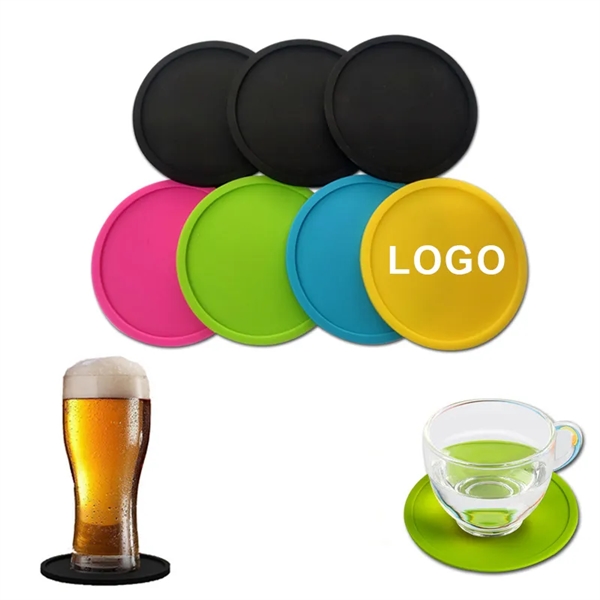 Spot silicone round thickened coaster - Spot silicone round thickened coaster - Image 0 of 4