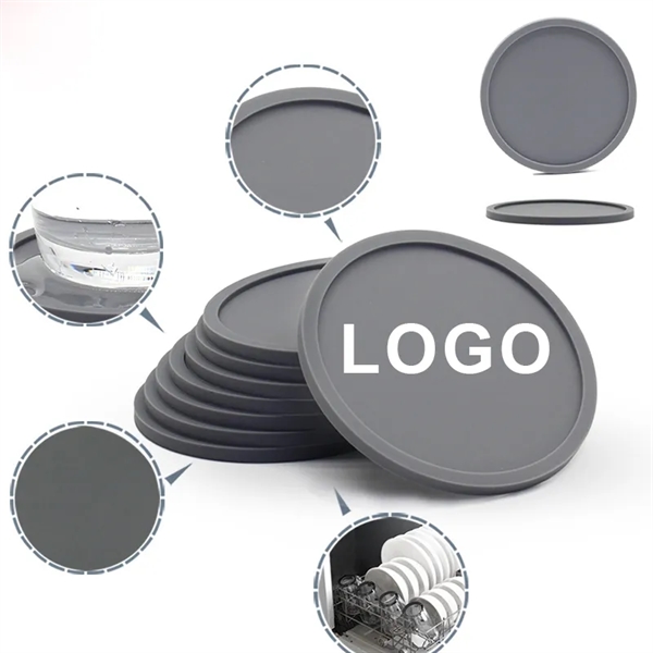 Spot silicone round thickened coaster - Spot silicone round thickened coaster - Image 1 of 4