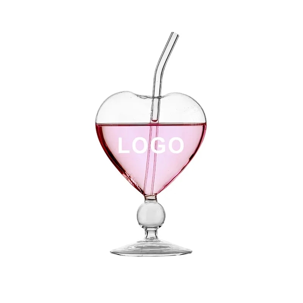 7.5OZ Creative heart-shaped bar cocktail glass - 7.5OZ Creative heart-shaped bar cocktail glass - Image 1 of 4