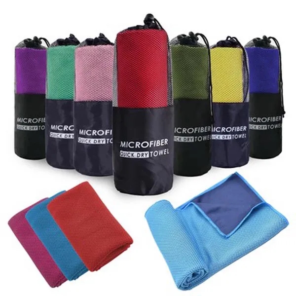 Full Color Cooling Towel w/Printable Pouch - Full Color Cooling Towel w/Printable Pouch - Image 0 of 2