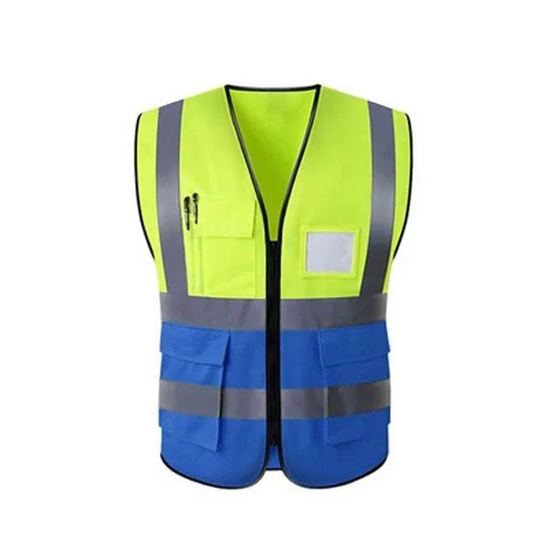 Safety Vest Jacket w/Front Zipper & Pockets - Safety Vest Jacket w/Front Zipper & Pockets - Image 0 of 2