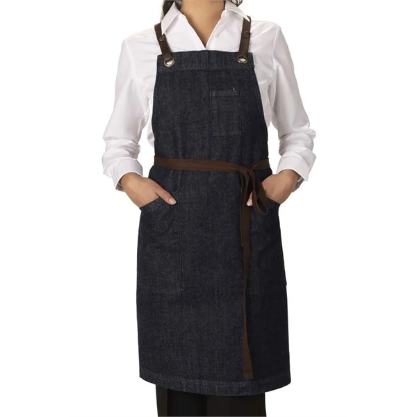 3-Pocket Denim Bib Apron