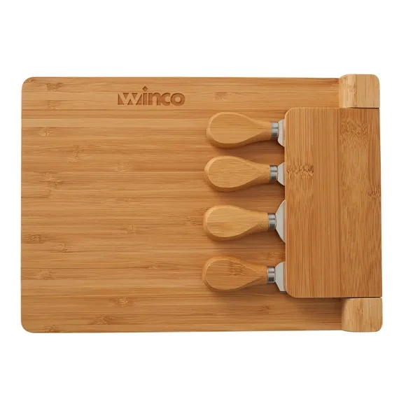 5 Piece Magnetic Bamboo Cheese Board Charcuteri Set - 5 Piece Magnetic Bamboo Cheese Board Charcuteri Set - Image 3 of 6