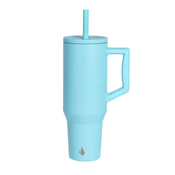 Elemental® 40oz Commuter Tumbler With Handle and Straws - Elemental® 40oz Commuter Tumbler With Handle and Straws - Image 7 of 41