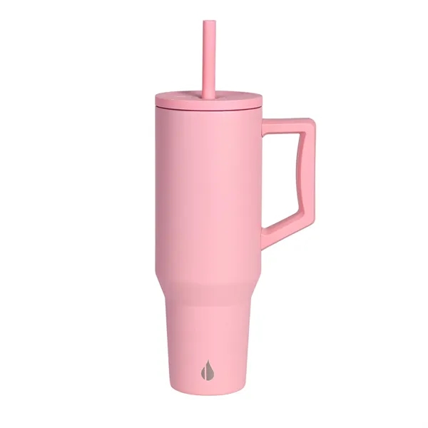 Elemental® 40oz Commuter Tumbler With Handle and Straws - Elemental® 40oz Commuter Tumbler With Handle and Straws - Image 8 of 41