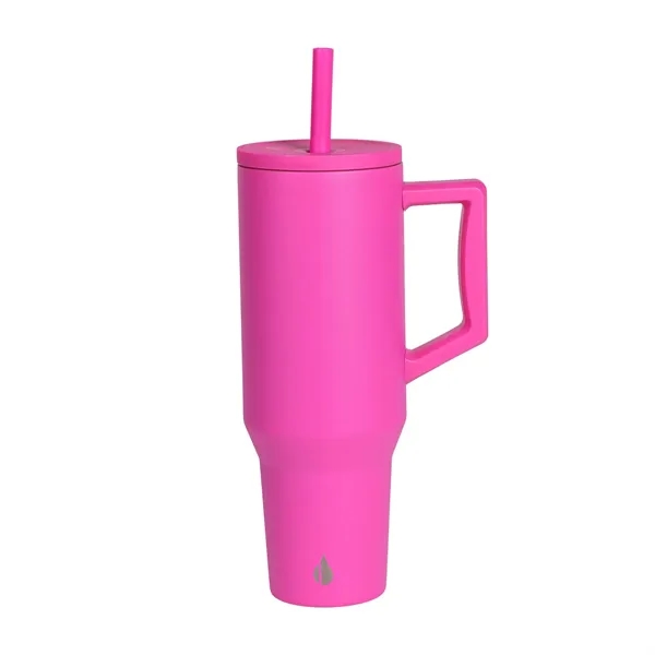 Elemental® 40oz Commuter Tumbler With Handle and Straws - Elemental® 40oz Commuter Tumbler With Handle and Straws - Image 10 of 41