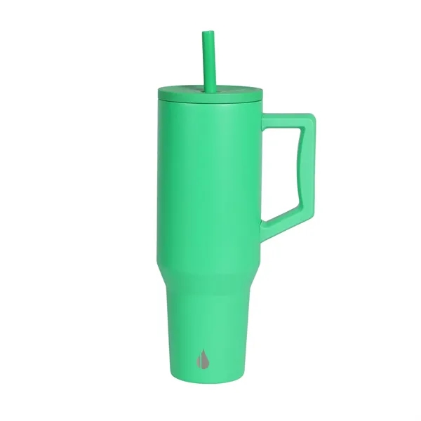 Elemental® 40oz Commuter Tumbler With Handle and Straws - Elemental® 40oz Commuter Tumbler With Handle and Straws - Image 9 of 41