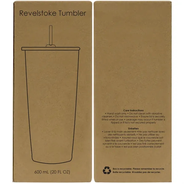 Revelstoke 600 Ml. (20 Fl. Oz.) Tumbler With Straw - Revelstoke 600 Ml. (20 Fl. Oz.) Tumbler With Straw - Image 1 of 1
