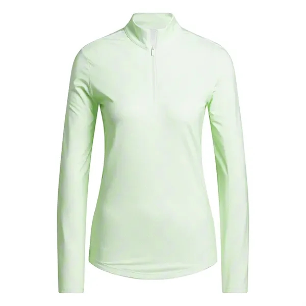 Adidas Ladies Ultimate365 Printed Quarter Zip Mock - Adidas Ladies Ultimate365 Printed Quarter Zip Mock - Image 6 of 6