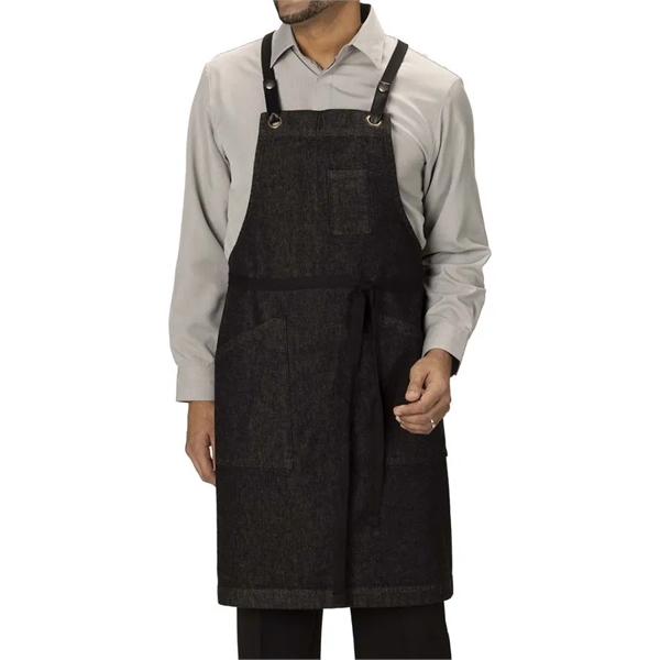 Custom 3-Pocket Denim Bib Apron
